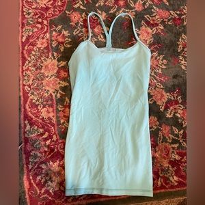 small light blue lulu tank top